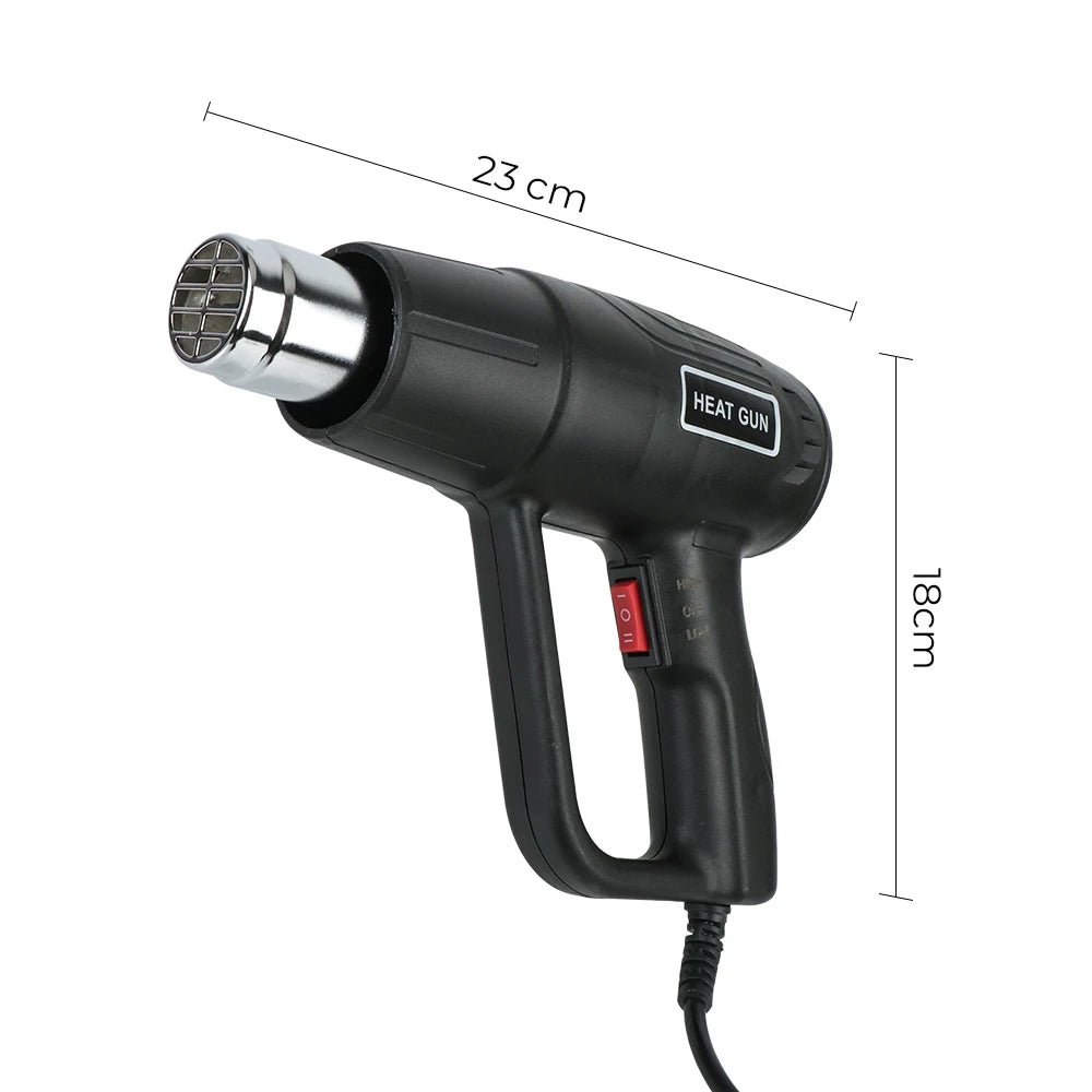2000W heteluchtpistool met instelbare temperatuur, EU-stekker