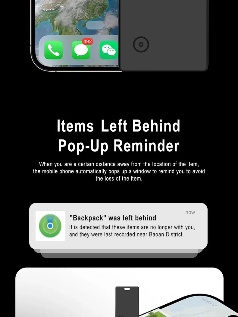 Tökéletesen vékony Find My Card nyomkövető a pénztárcáért VAT táskáért útlevél hátizsák fogantyú utazótáska laptop iOS csak Apple Bluetooth Anti Lost Locator Devi