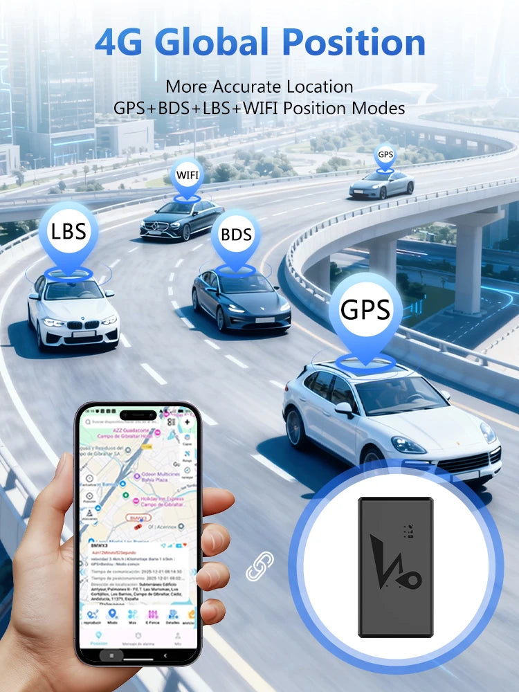 4G 20000/10000 mAh GPS Vehicle Tracker Vibration Geo-Fence Alarm Strong Magnet Long Standby Battery with Free APP