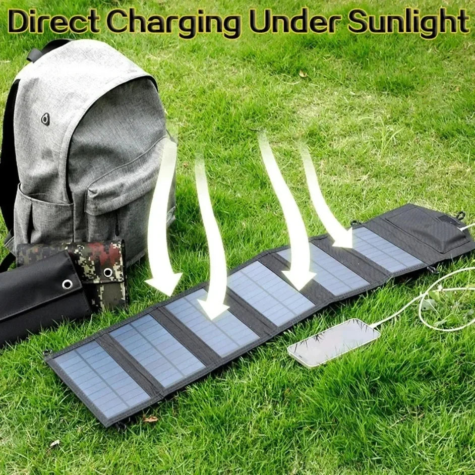 6-fold 800W Foldable Solar Panel 20w/h  Portable Solar Panels Charger USB 5V DC Full Time Power Solar Panel Mobile Power Supply 