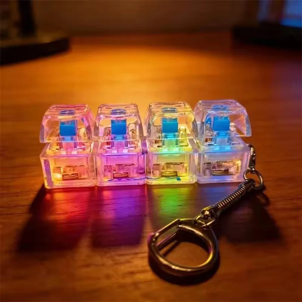 Νέο LED Φως Up Keyboard Keychain Διασχιστικά Παιχνίδια 4 Κλειδιά Κουμπιά Πληκτρολογίου Παιχνίδι Ανησυχίας Καρύκευμα Παζλ Ταχύτατη Αποστολή