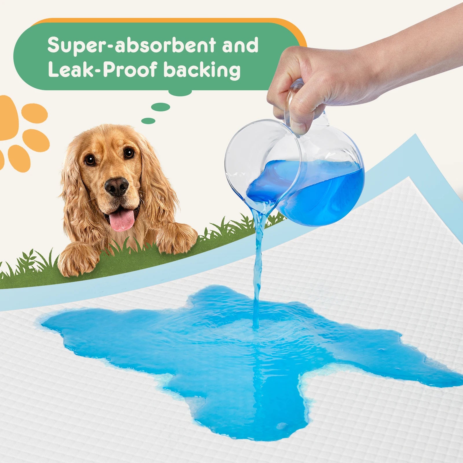 150 Count Super Absorbent Dog Pee Pads 22x22 Leakproof Training Pads