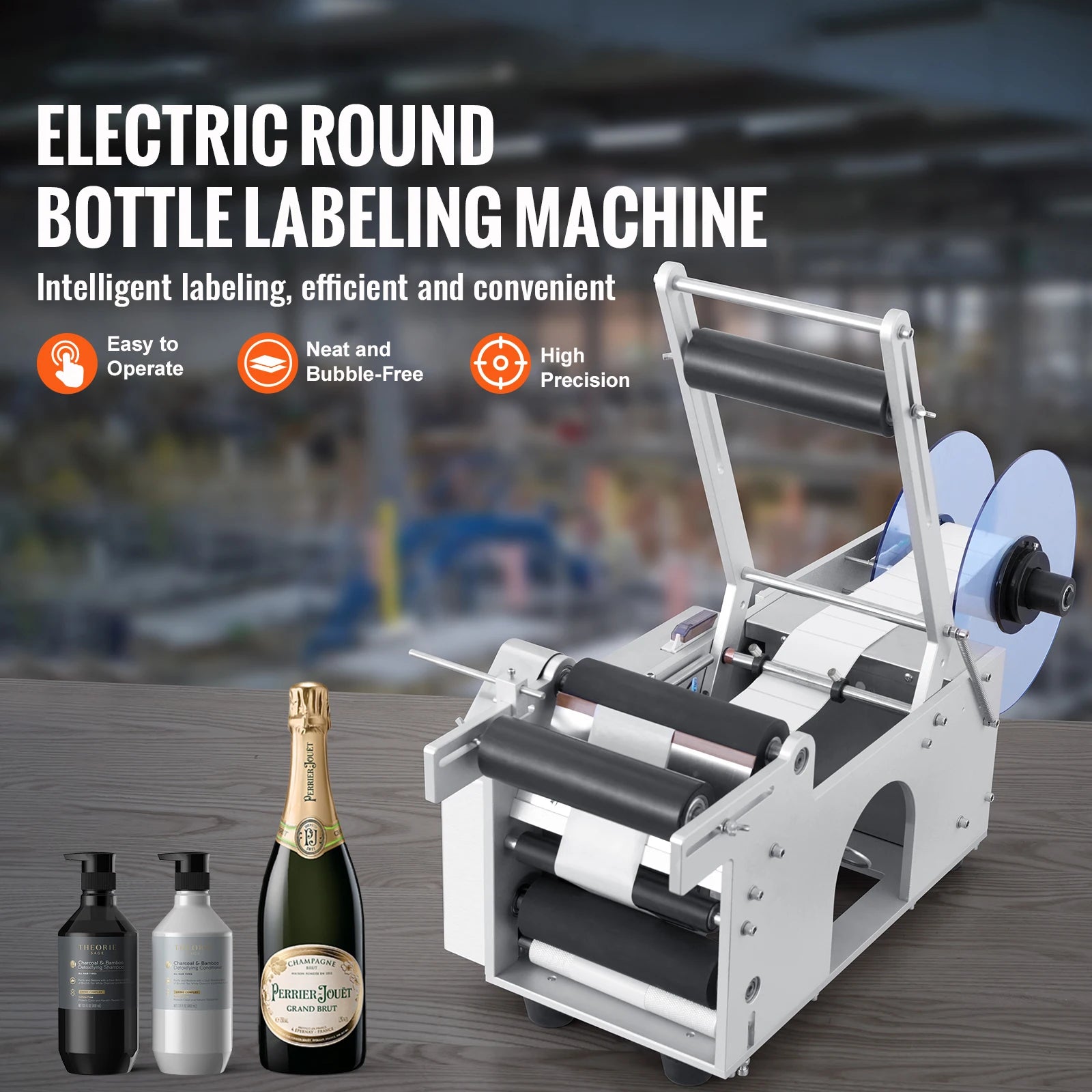 Semi-Automatic Bottle Labeling Machine 20–50 pcs/min Electric