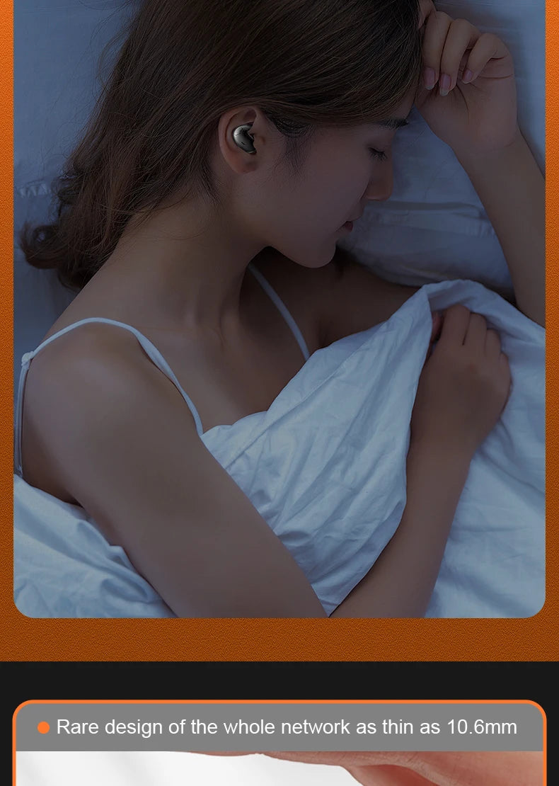 SK Ultra-tin Sleep Headphones 5.3 Wireless Bluetooth Headset Invisible Earbuds Hidden In Ear Button Sports Earphones Waterproof