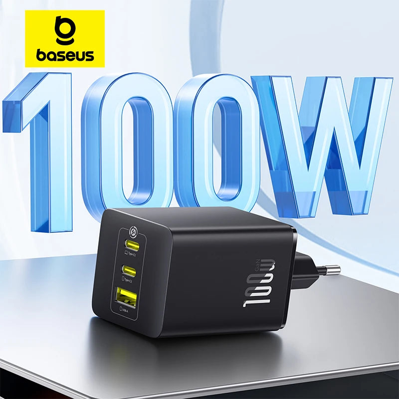 Baseus 100W GaN Fast Charger 2C+U