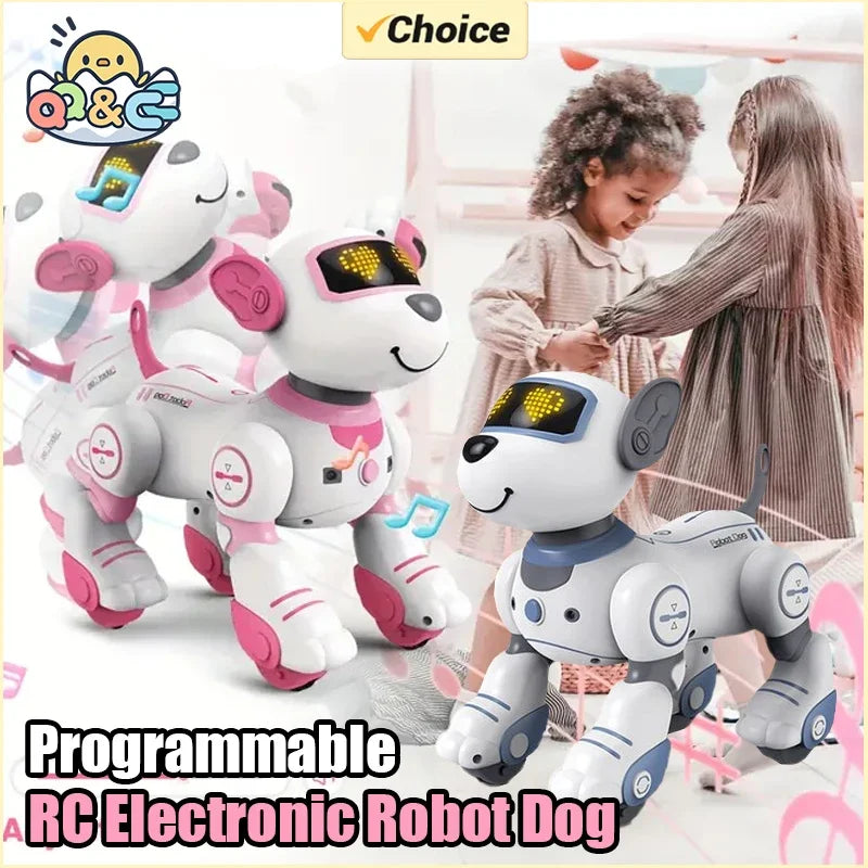 Programmable Robot Dog Toy with Remote Control and Stunt Moves