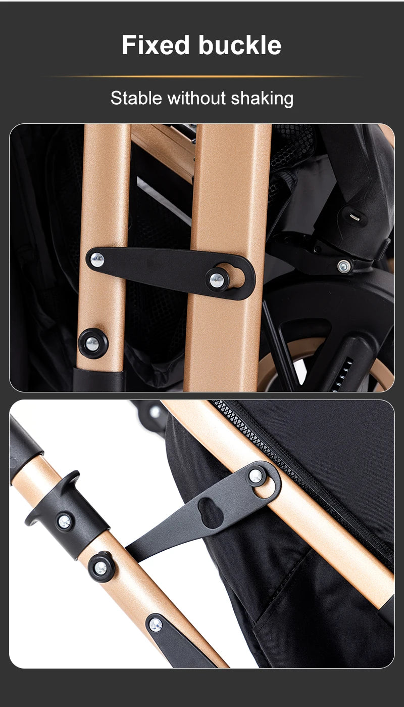 Luxury Baby Stroller 3‑in‑1 Travel System With Car Seat