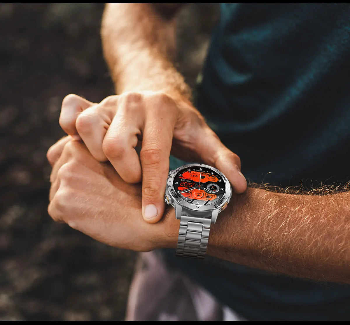 1,7-Inch Bluetooth Bel Smartwatch met Buitenverlichting