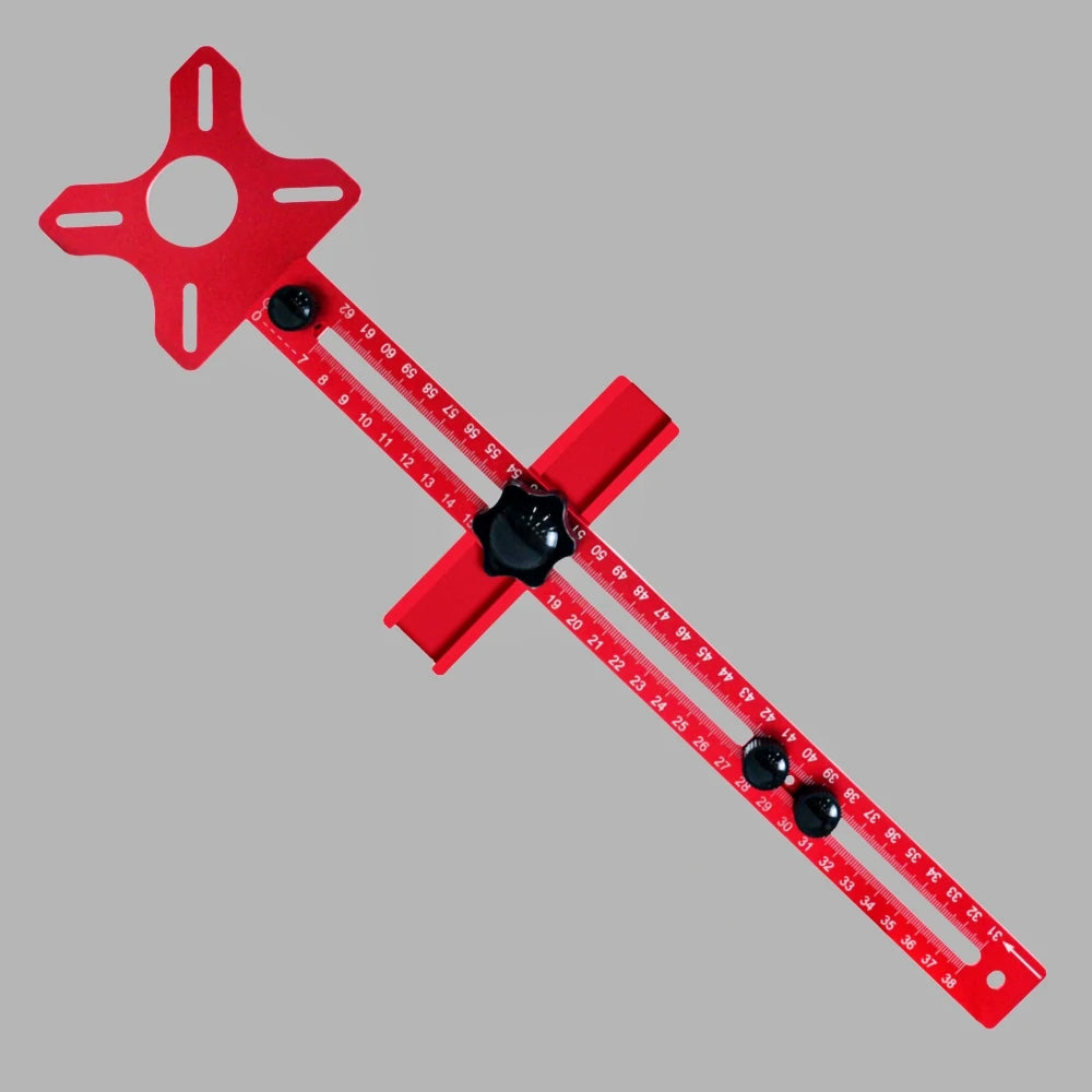 3 in 1 Router Milling Groove Bracket Woodworking Cutting and Milling Circular Auxiliary Tool Aluminum Router Circle Cutting Jig 