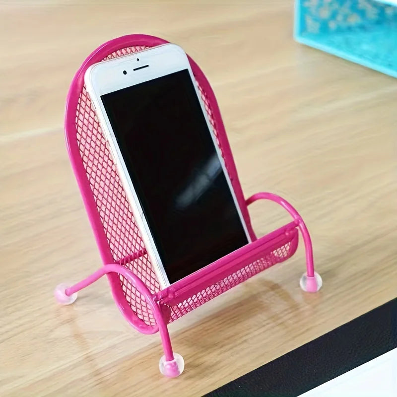 Stainless Steel Phone Stand for Desk and Bedside Use