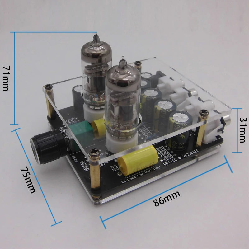 Modul elektrónkového audio predzosilňovača 6K4/6A2