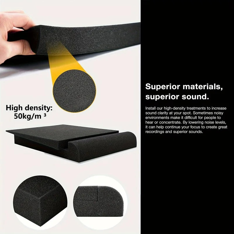 Pair of Adjustable-Angle Speaker Isolation Pads
