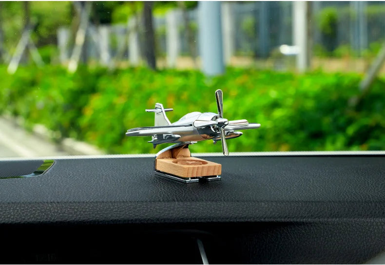 Car interior accessories solar airplane model center console decoration air freshener 