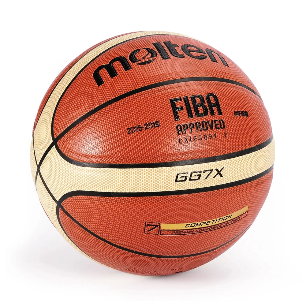 Molten GG7X Basketball PU Leather for Adult Teenager Children Outdoor Indoor Match Training FIBA Approved 