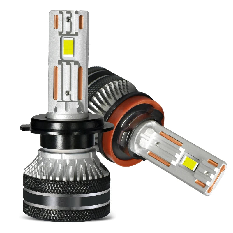K5C H7 LED 60000LM 140W H7 Canbus Led Bulbs 4300K LED H4 H11 HB3 9005 HB4 9006 K6C Led Tub Dublu Cupru Rezervor de ceață 12V 2 Bucăți