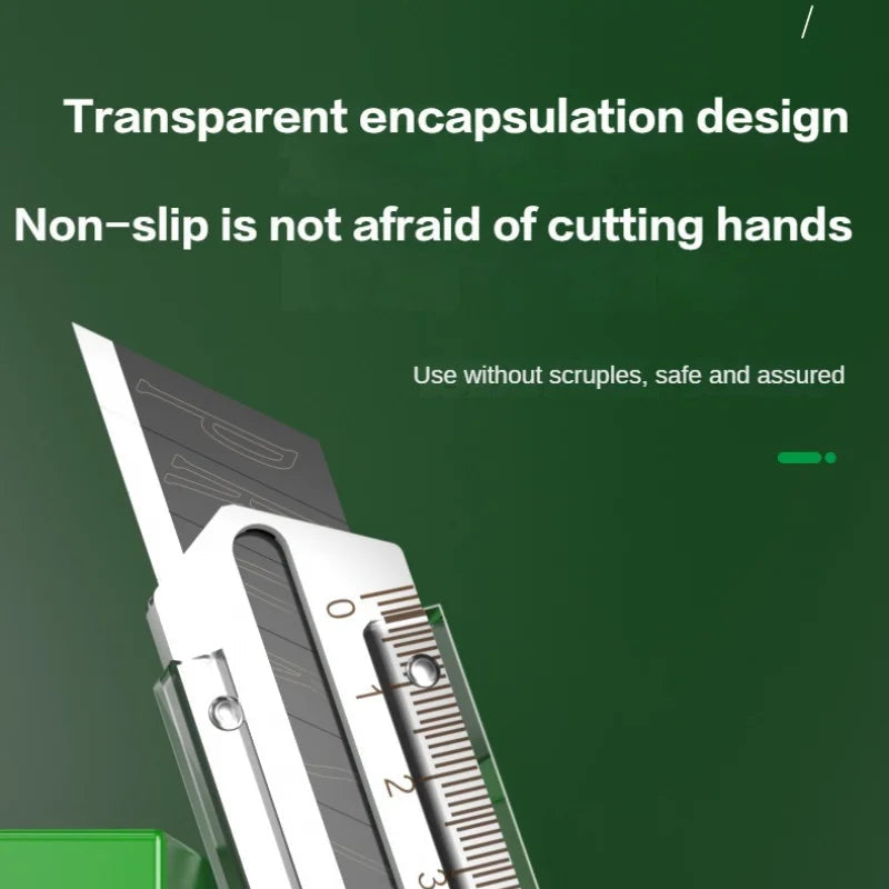 Utility Knife Box Cutter 8 In 1 Mutipurpose Stainless Steel Retractable Heavy Duty Waterproof Snap off Cutter Knife And Blades 