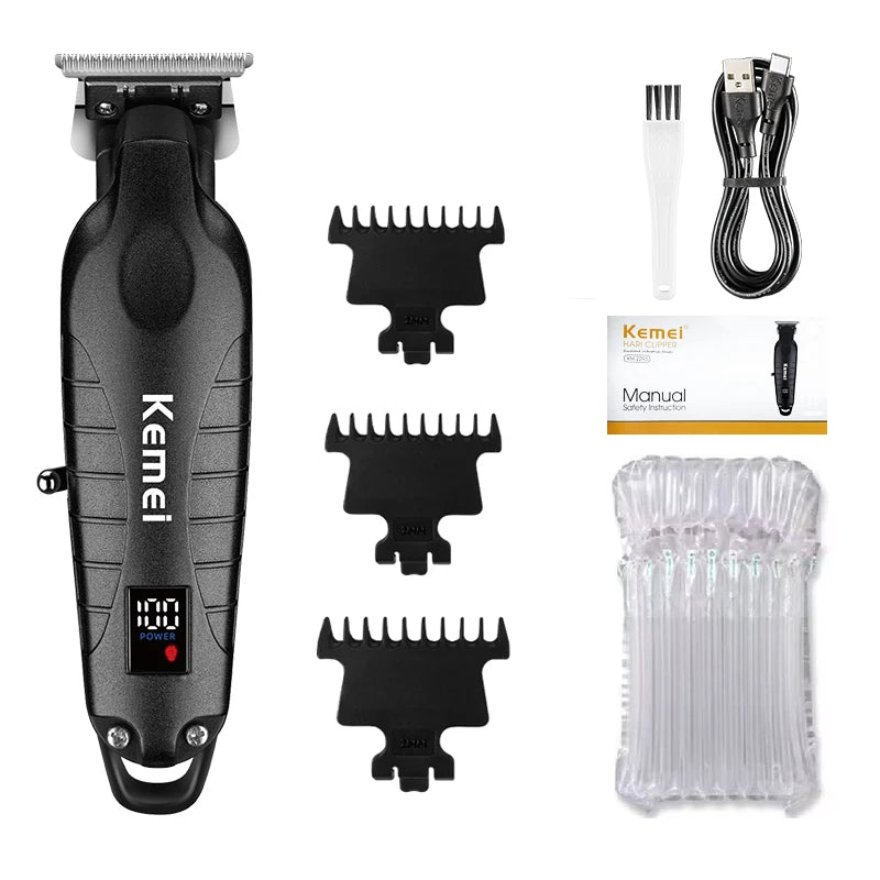 Kemei Hair Clipper Kit for Men, Electric Shaver, Hair Trimmer, Professional Cutting Machine, KM-2290, KM-2293, KM-1102 