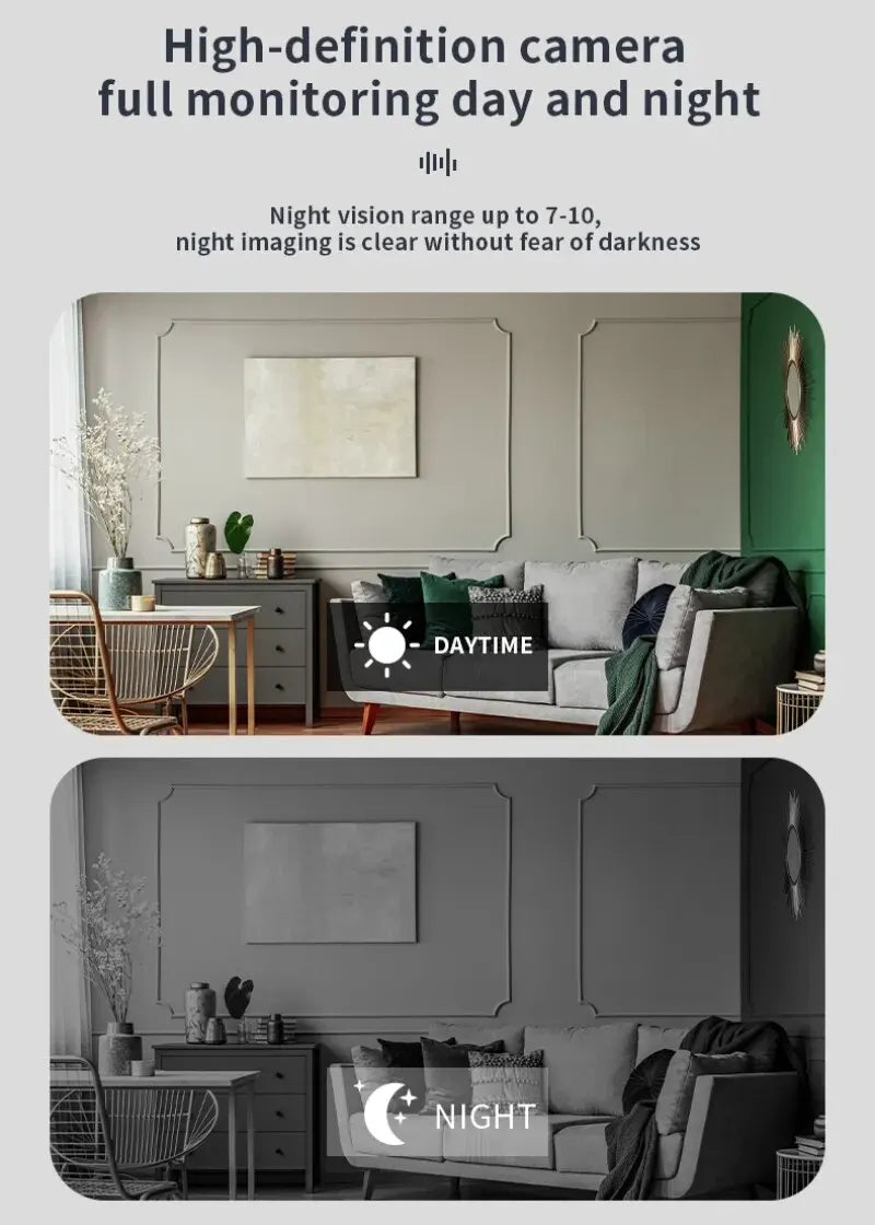 Upgrade 1080P WiFi clocks cameras, Infrared night vision, Motion detection,Remote viewing,Home monitoring cameras