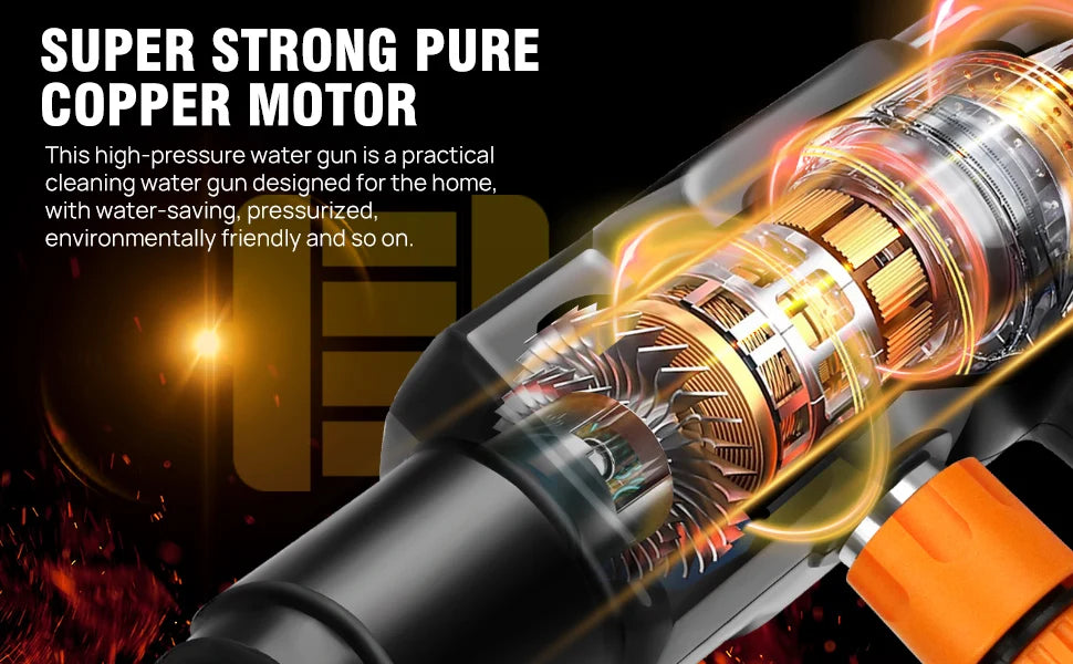 Nettoyeur haute pression sans fil avec batterie 4,0 Ah et buse 6-en-1