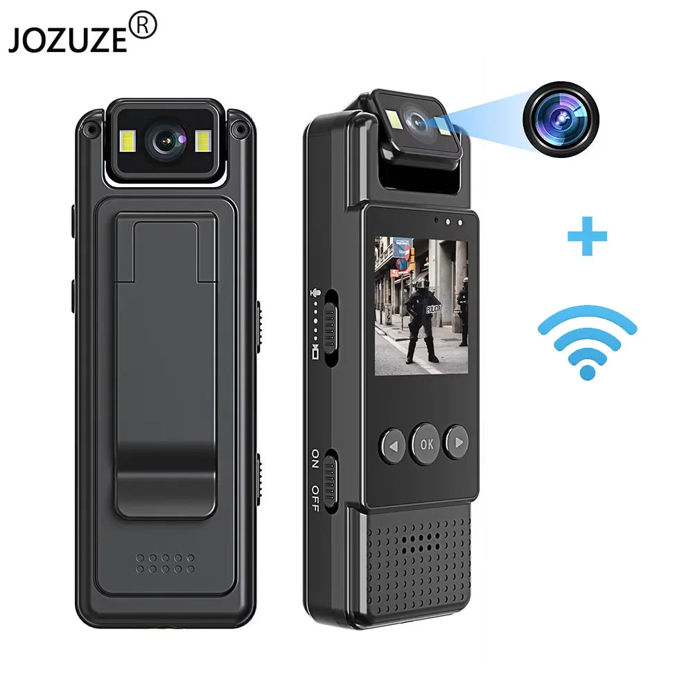 JOZUZE L12 Wifi Mini Camera 1080P Portable Digital Video Recorder Worn Police Small Body Cam Night Vision DV Miniature Camcorde 