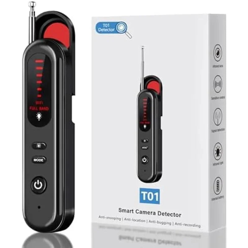 Hidden Camera Detector 2026 Portable Camera Finder, GPS Tracker Detector, RF Wireless Signal Scanner for Office, Hotels, Cars