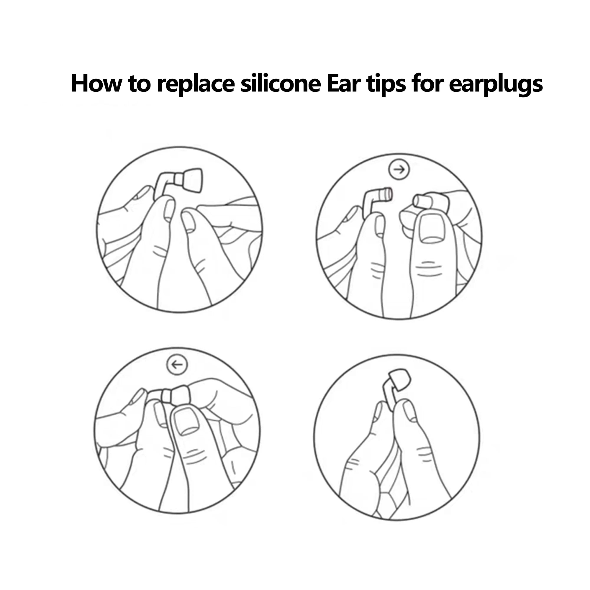 HUAK Quiet Ear Plugs for Noise Reduction – Super Soft, Reusable Hearing Protection for Sleep,Swim, Work 8 Ear Tips in XS/S/M/L 