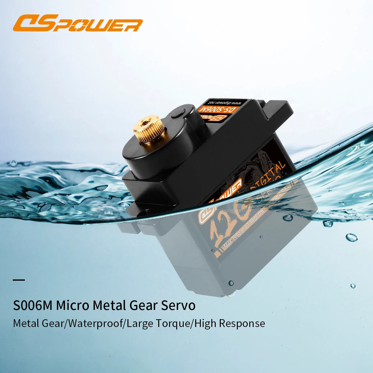 DSpower S006M-Servomotor mit Metallgetriebe für RC-Modelle