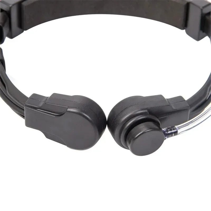 Telescopic Throat Mic Headset with NATO Plug for Two-Way Radios