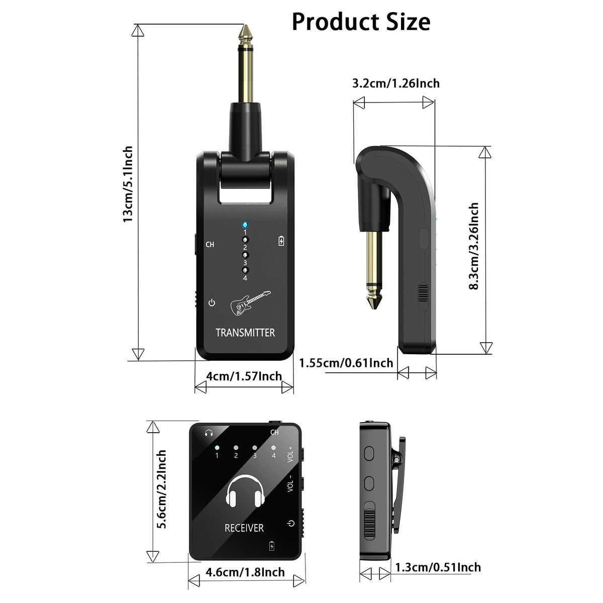 MB-9 trådlöst in-ear övervakningssystem