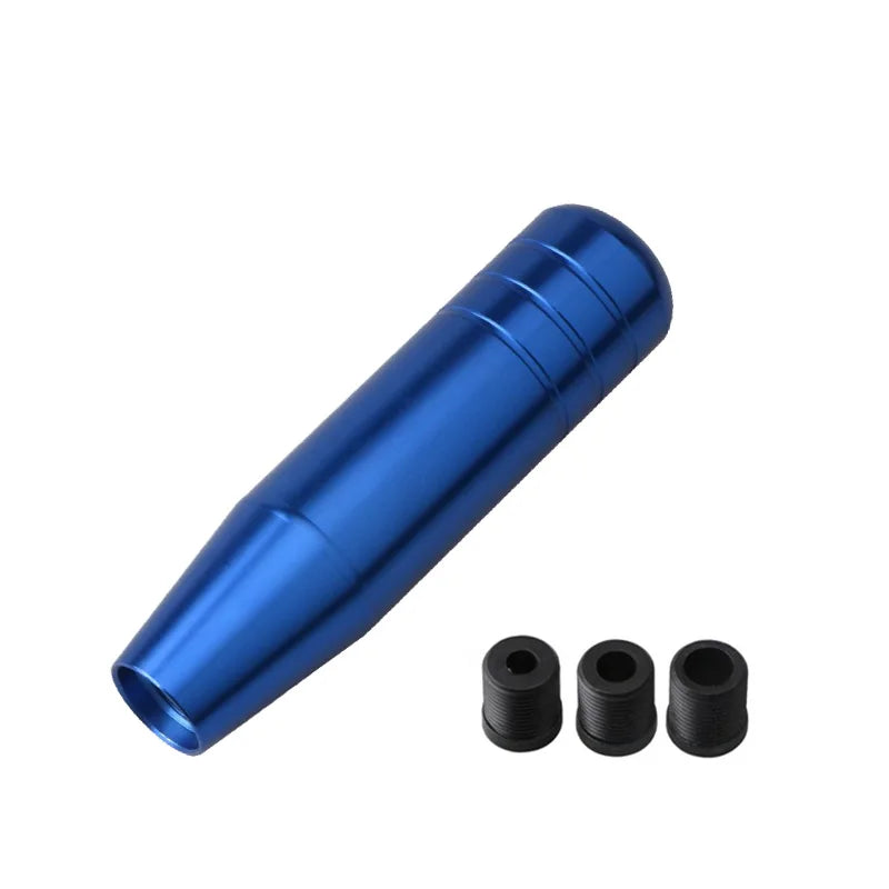 Universal Auto 13cm 18cm Length Manual Car Gear Shift Knob Aluminum Gear Shift Knob Racing Car Shift Gear Knob With 3 Adapters