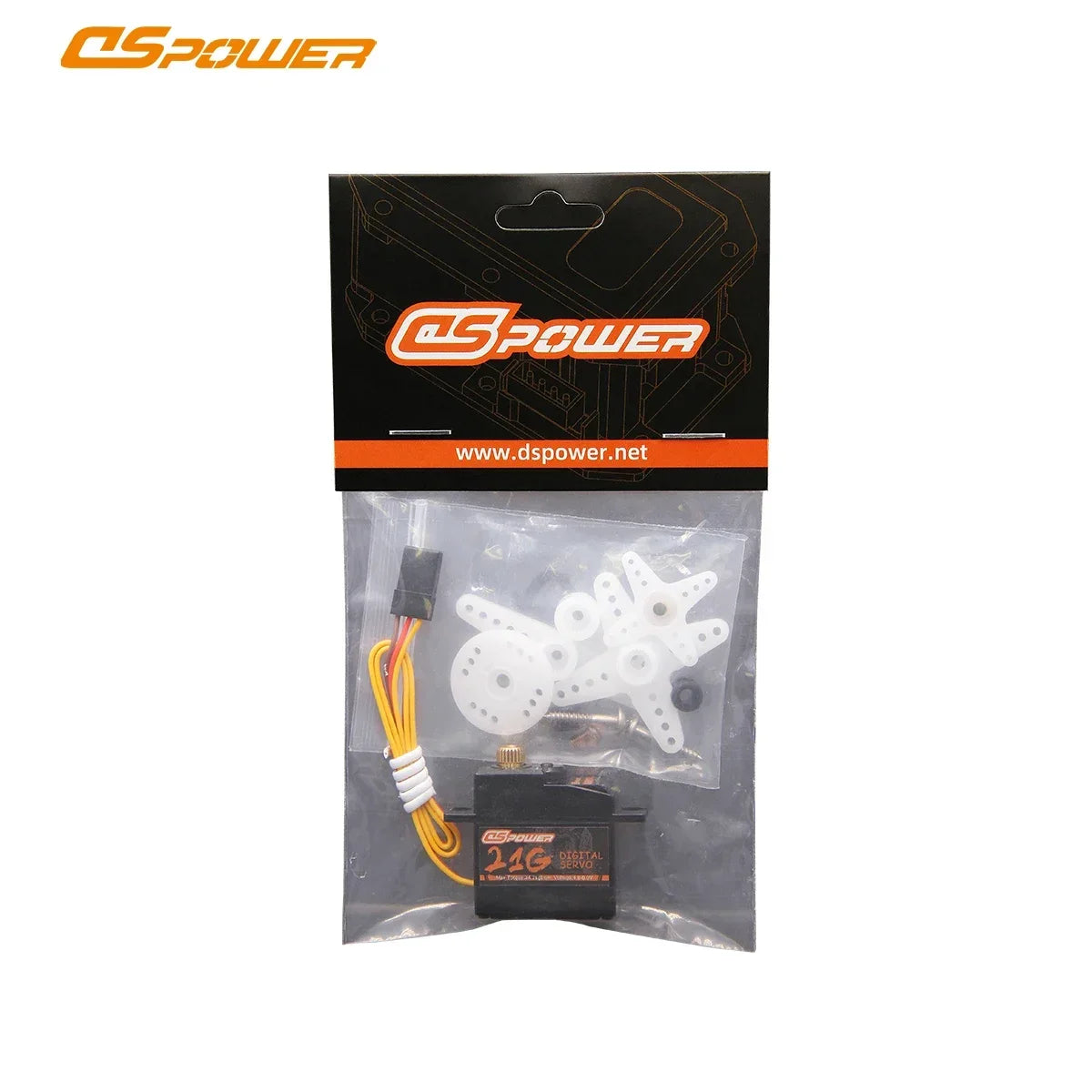 Servo numérique DSPOWER S007M de 21 g pour RC, 4,2 kg·cm