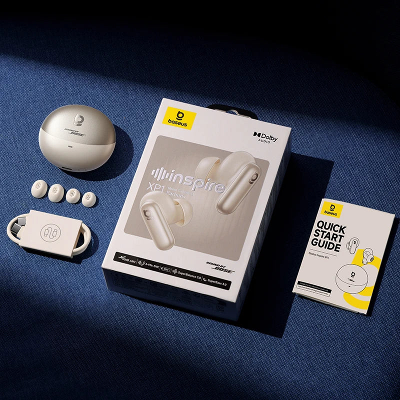 Draadloze oordopjes met adaptieve ANC, Dolby Audio en 45 uur batterijduur