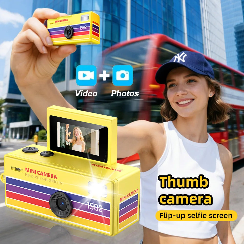 Digital Mini Camera with 180° Flip Screen
