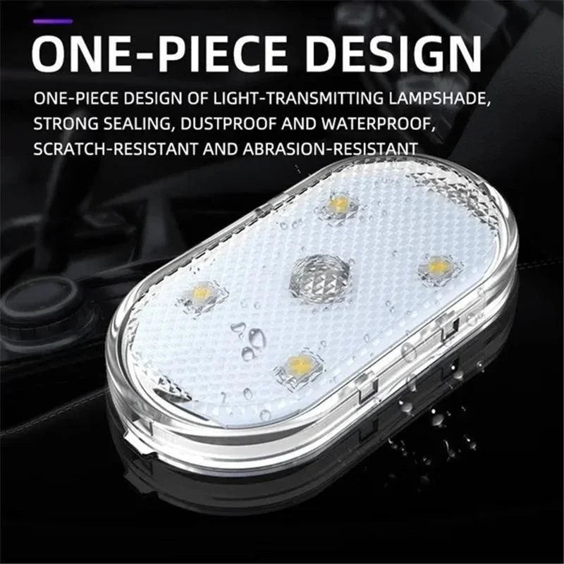 Wireless LED Car Interior Lights USB Rechargeable Touch Lamp