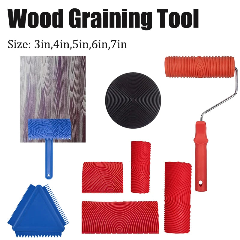 Gummi-Holzmaserung-Anstricht Tools