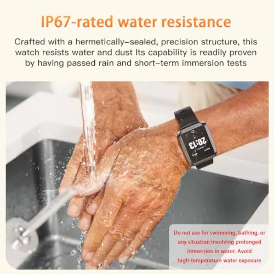 Fall Detection Smart Watch for Seniors with GPS and 4G Alerts