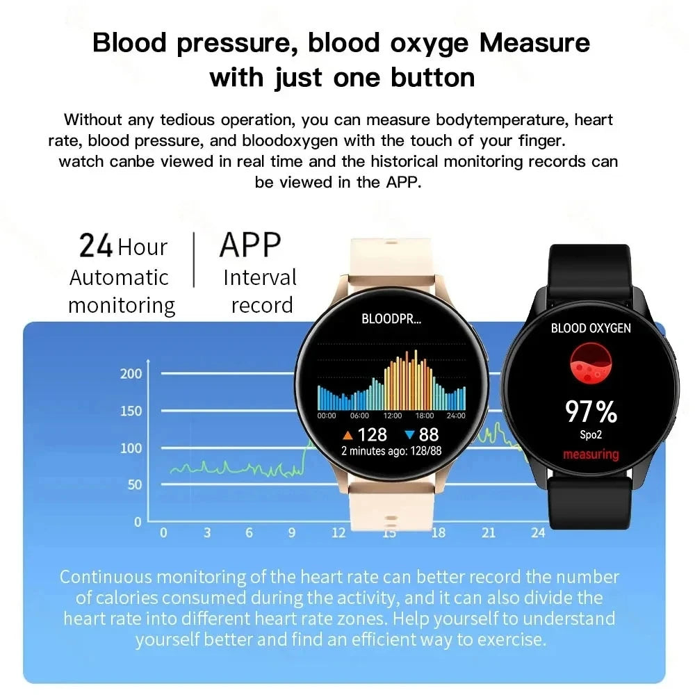 1.28in Round Smartwatch with Bluetooth Calls and Metal Band