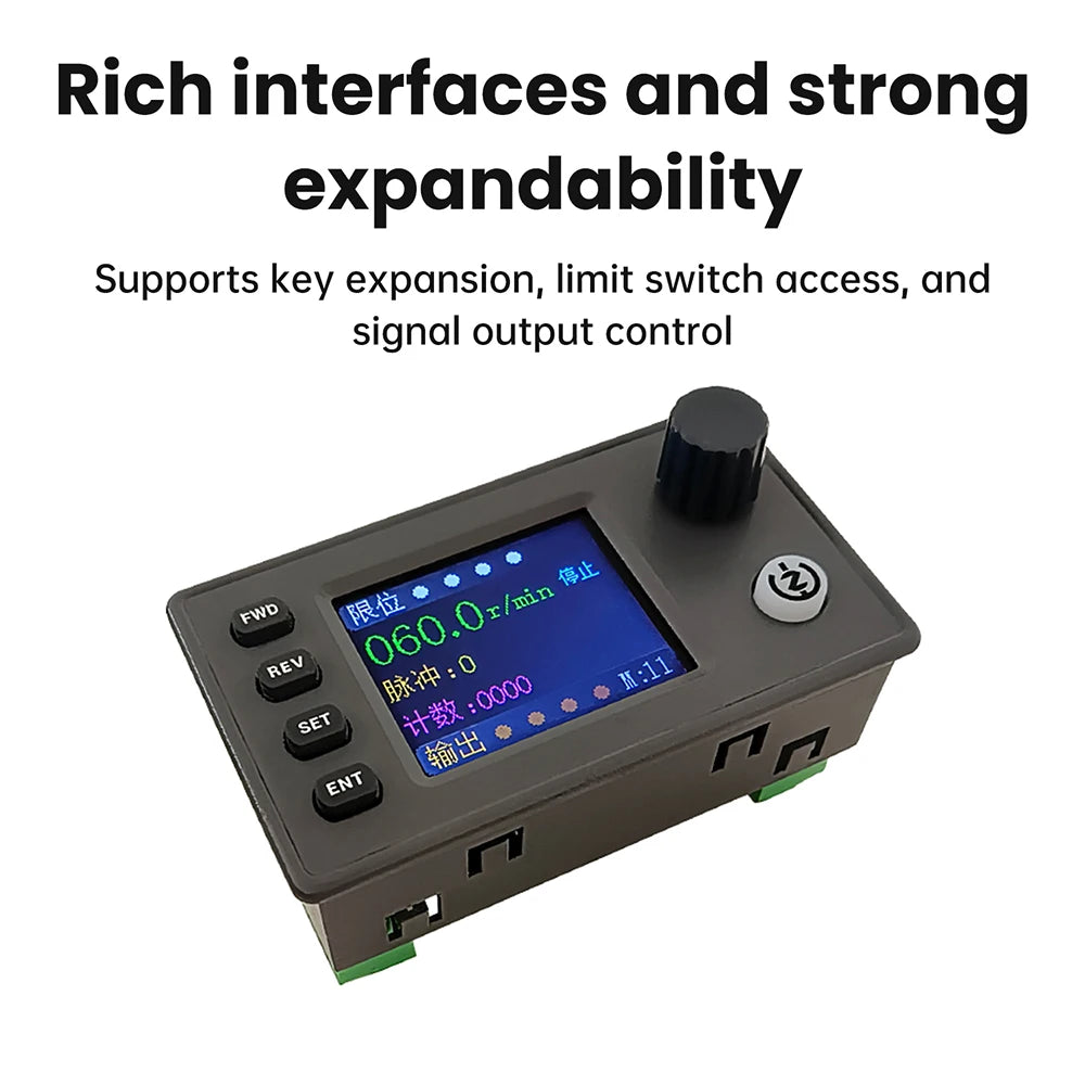 ZK-SMC05 Stepper & Servo Pulse Controller, Colour Display