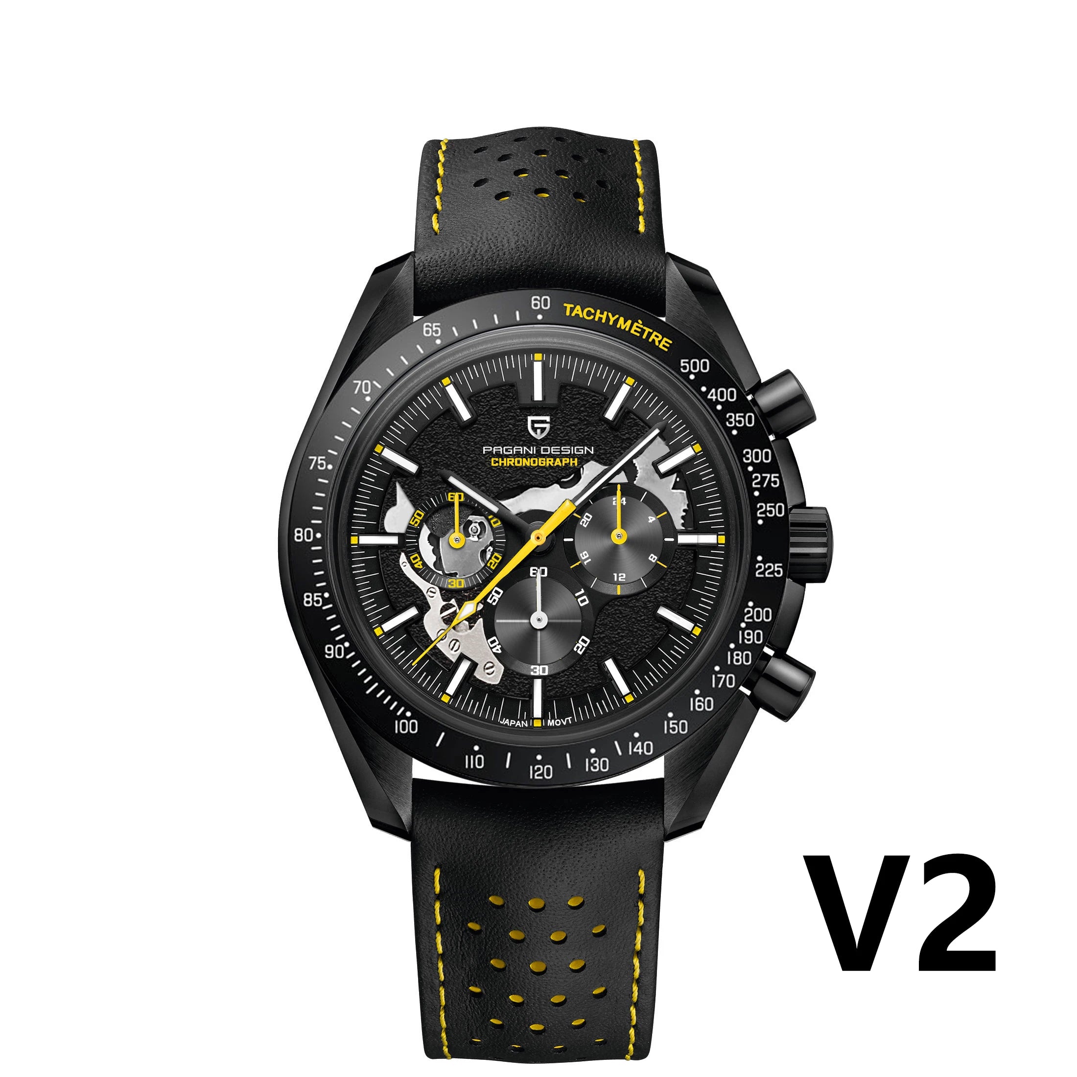 Orologio Cronografo Pagani Design Moon Dark AR Zaffiro 100M