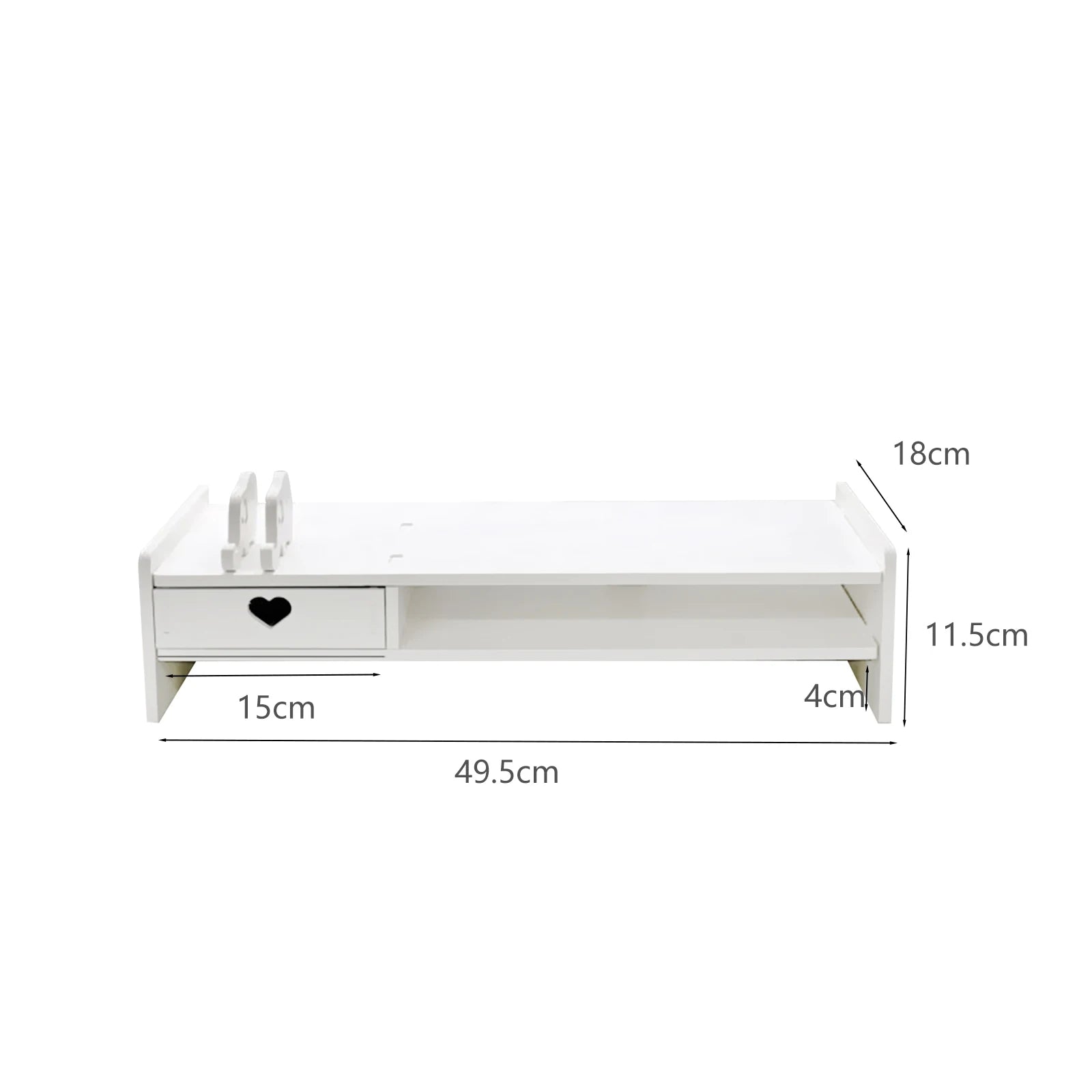 Monitor Stand Riser with Drawer Storage for Desk Organization