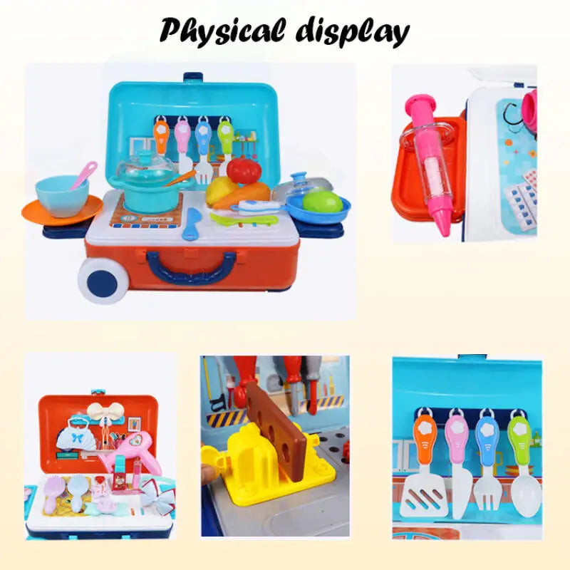 Pretend-Play Trolley Case Set, Theme Options
