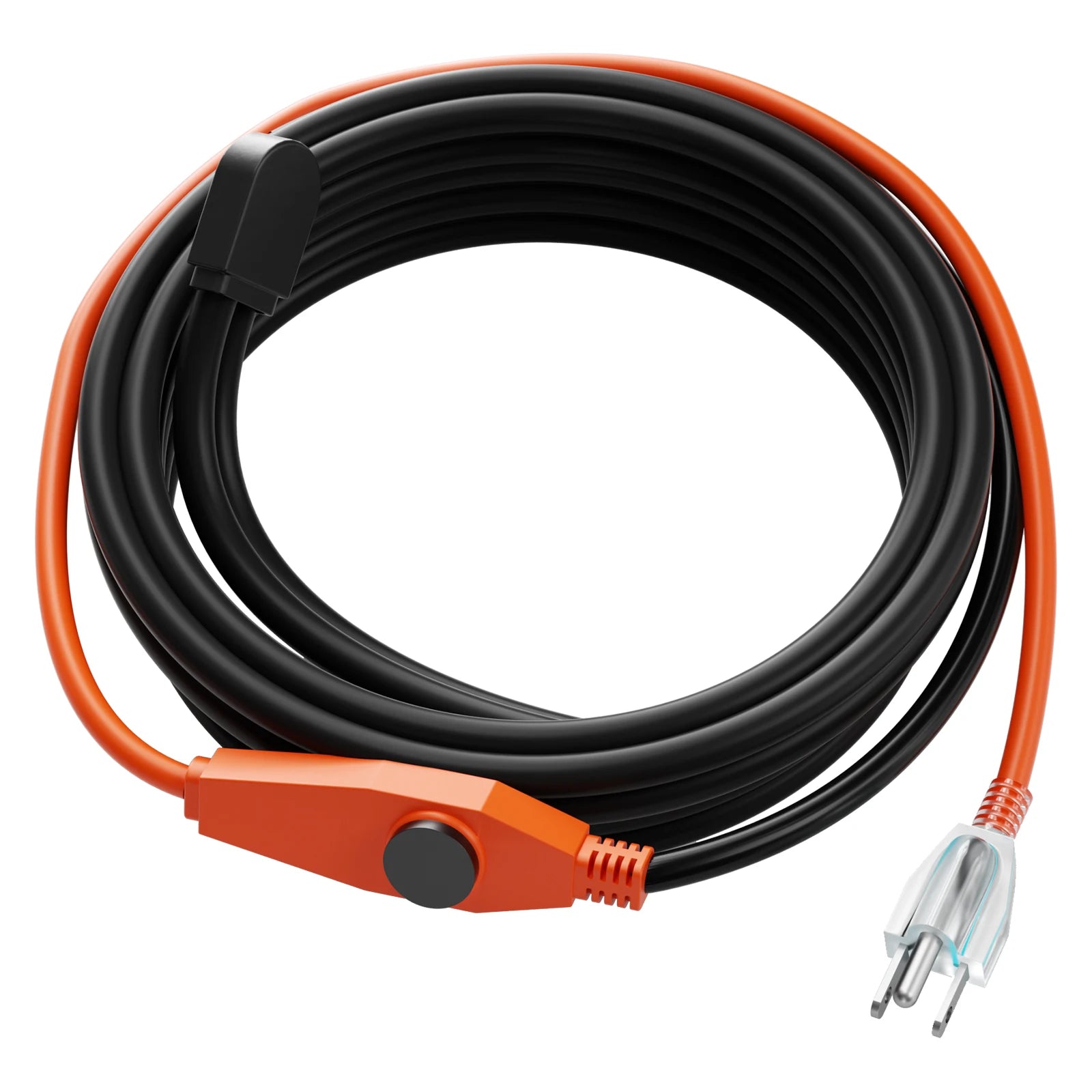 Cable calefactor para tuberías con cinta térmica para protección contra congelación (6FT–30FT)
