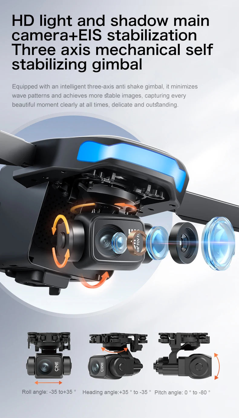 S-X1 MAX Profesyonel GPS Drone 4K Gimbal Kameralı