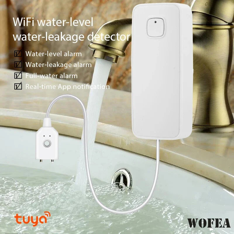 WiFi Water Leak Alarm with Tuya App Alerts
