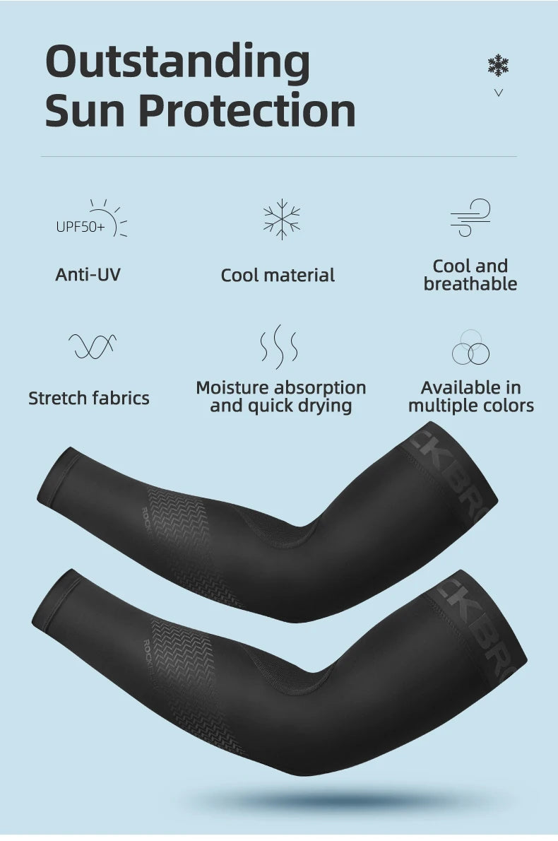 Manicotti da ciclismo estivi traspiranti con protezione UV e raffreddamento