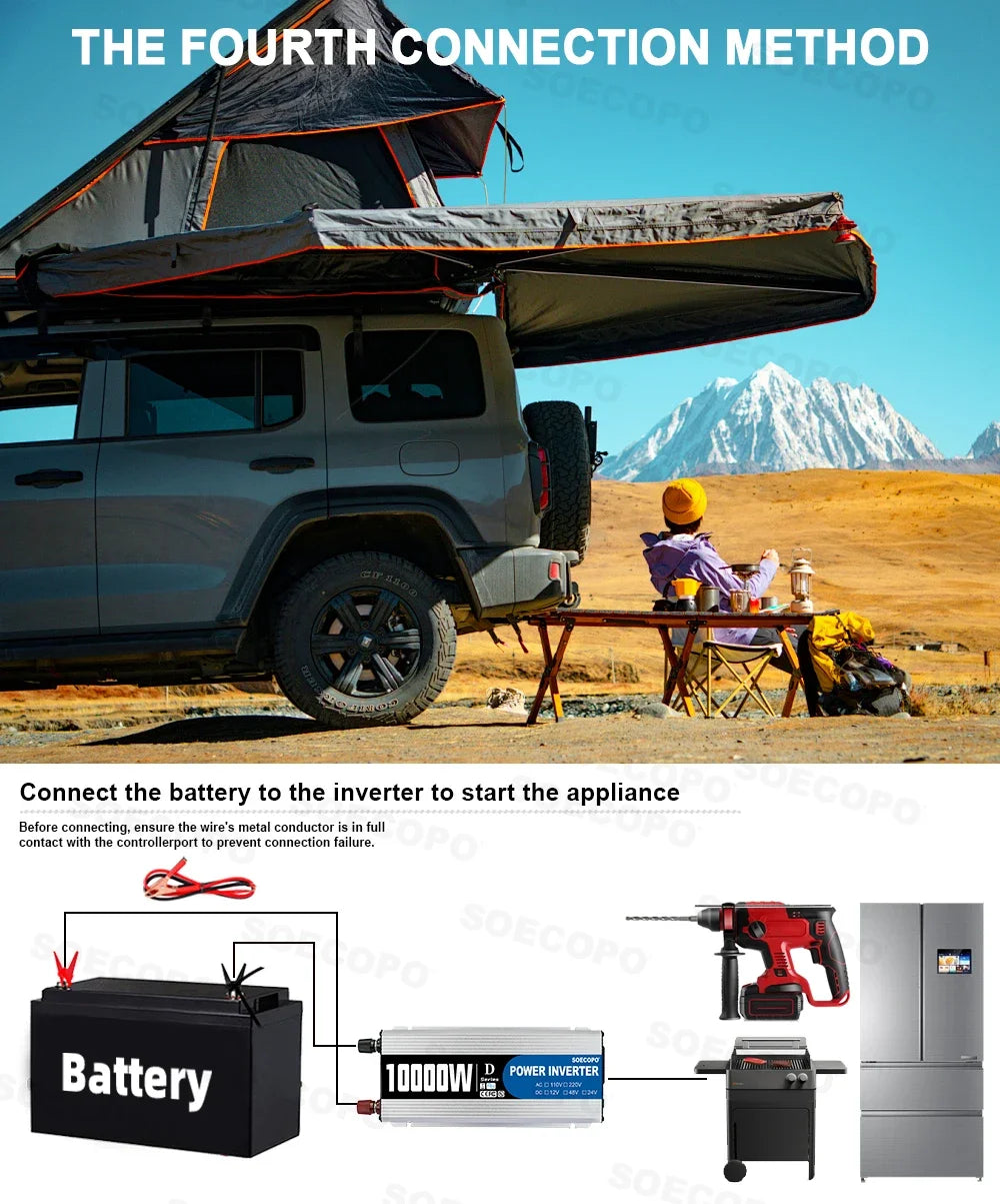 Komplet solcellekit 300W panel, 100A controller, 12V inverter