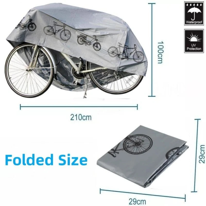 Bicycle Storage Cover, Black or Grey