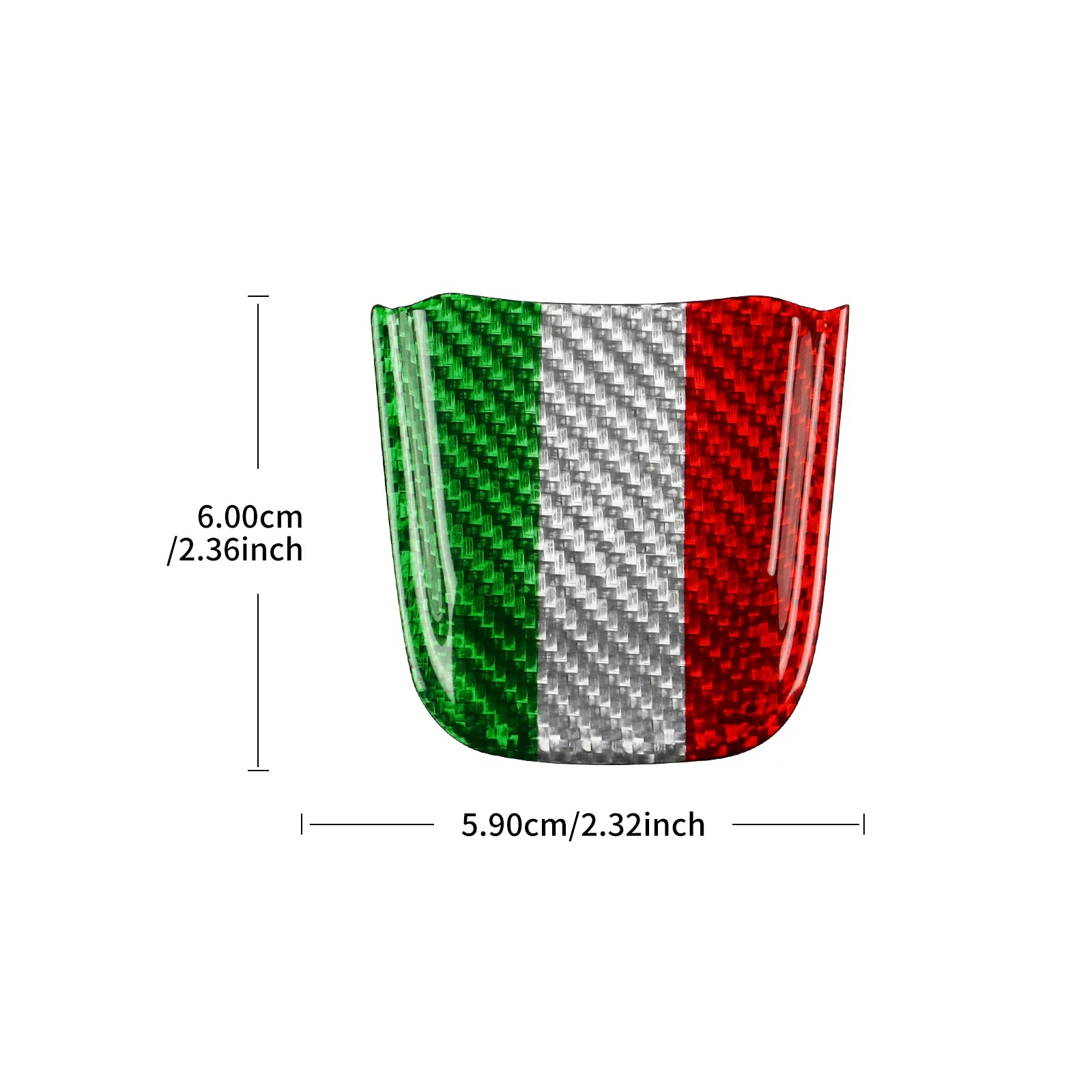 Carbon Fiber Steering Wheel Bottom Sticker for Fiat 500 Abarth