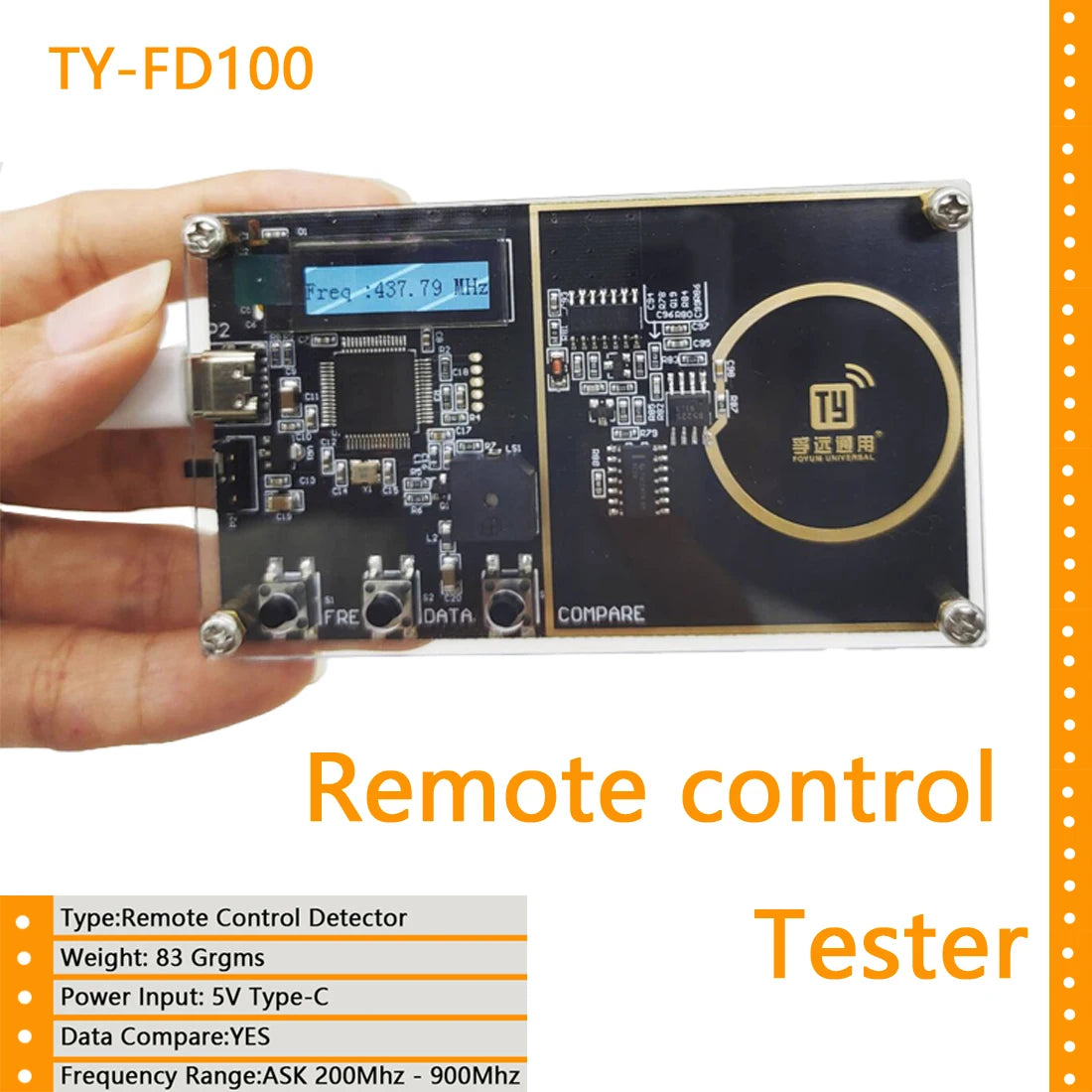 FD100 Fernbedienung Frequenztester