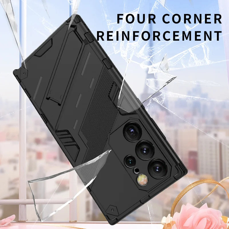 Capa de Telefone com Suporte de Anel para Modelos Selecionados do Samsung Galaxy